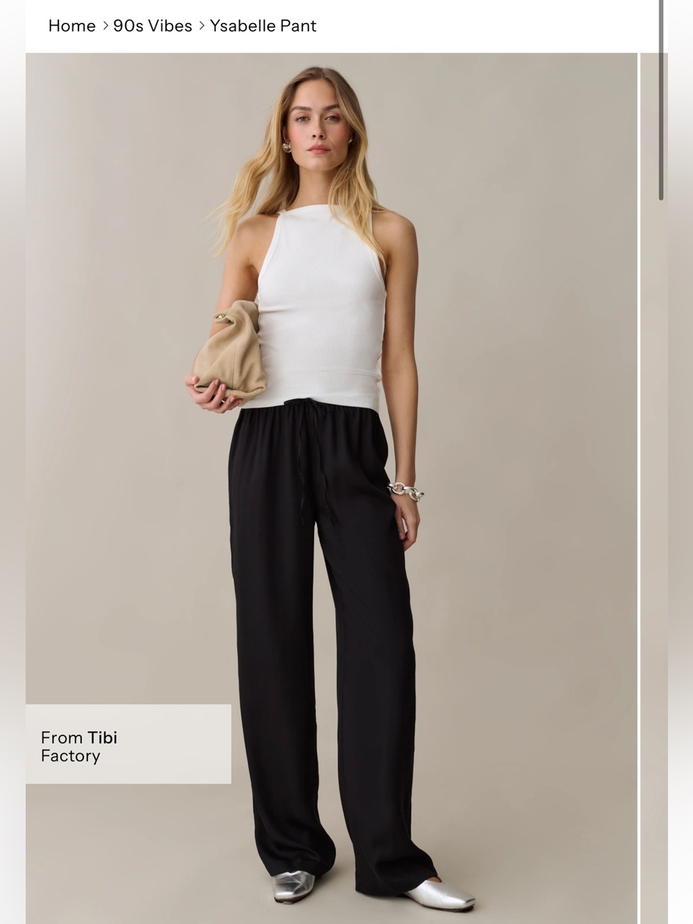 NWT Caara Ysabelle Pant size Small S Black Tibi Few Moda